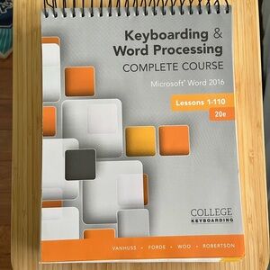 Keyboarding & word processing Microsoft word 2016
